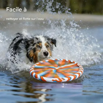 FurryFusion Silikon-Frisbee für Hundetraining