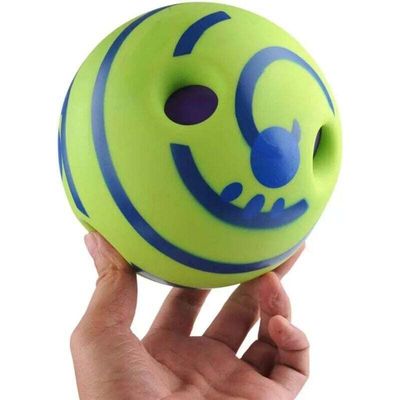 Interaktiver Hundeball mit Geräusch, 10 cm – Kauspielzeug und Training