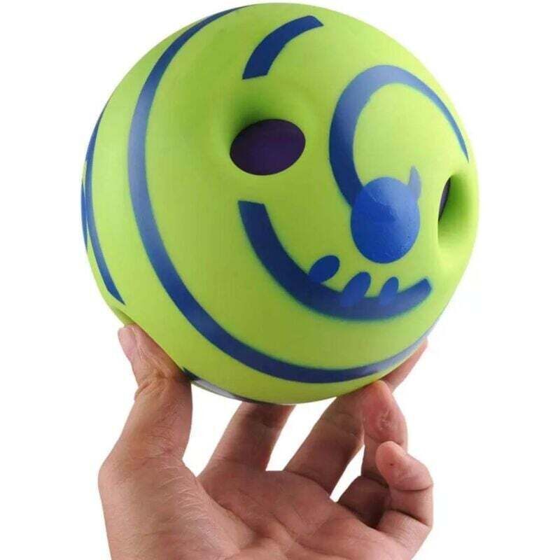 Interaktiver Hundeball mit Geräusch, 10 cm – Kauspielzeug und Training