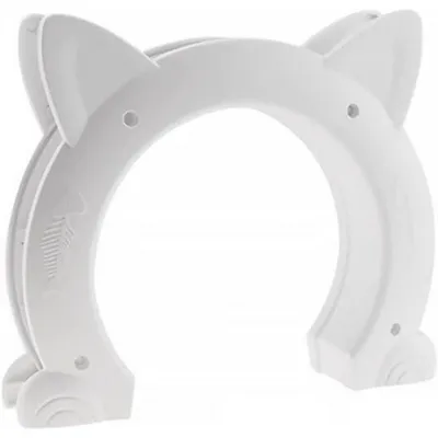 Integrierte weiße Katzenklappe Innenbereich, ABS-Katzenklappe Innenbereich