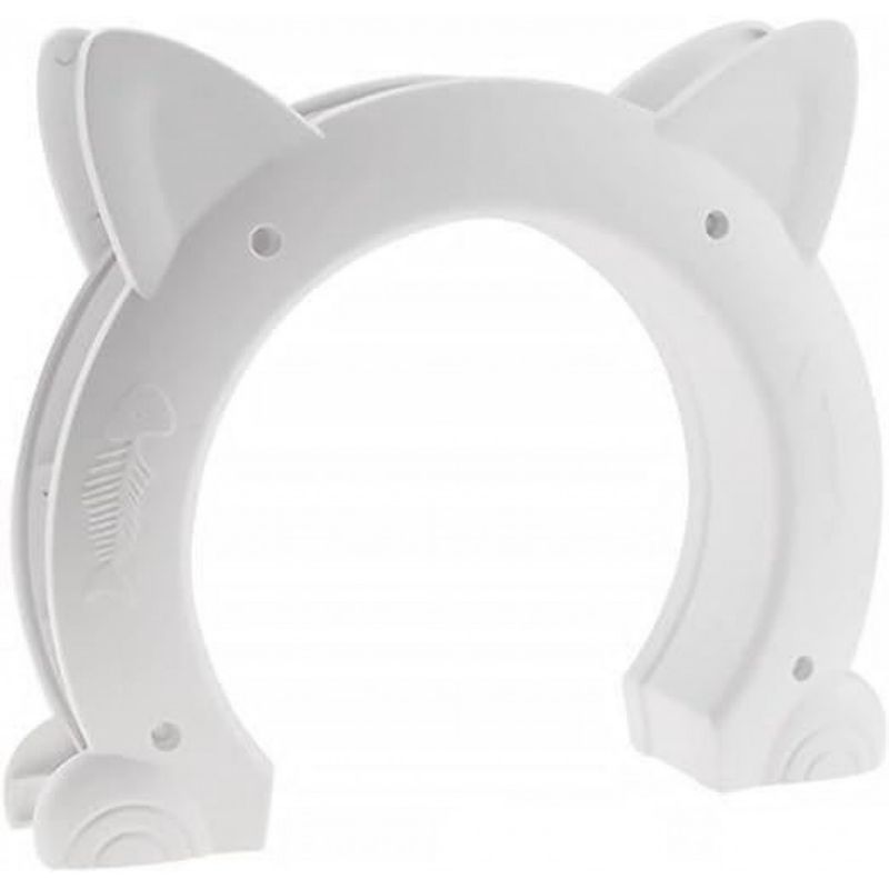 Integrierte weiße Katzenklappe Innenbereich, ABS-Katzenklappe Innenbereich