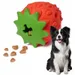 Erdbeer-Puzzle-Hundespielzeug – interaktiver Leckerli-Spender aus Gummi
