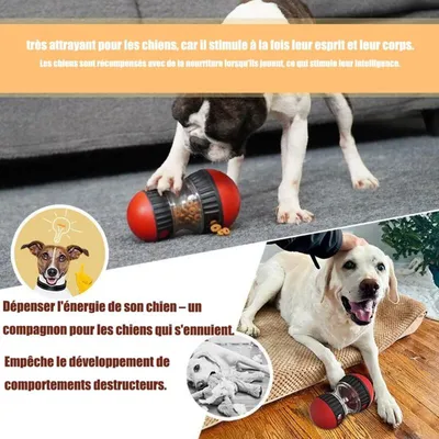 Hundeball – interaktives Spielzeug langsames Füttern, drinnen draußen