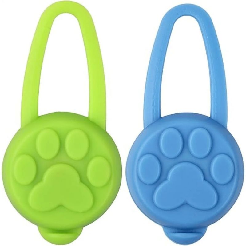 2er-Set LED-Anhänger für Hunde – blinkend, 3 Modi, Sicherheitshalsband