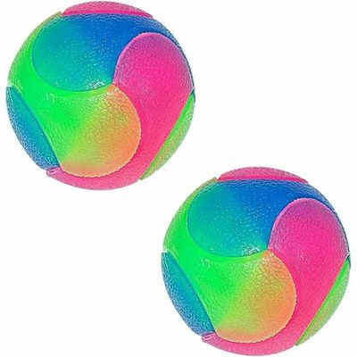 2er-Set LED-Hundebälle – leuchtende, springende, interaktive Bälle