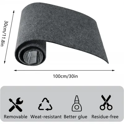 Premium-Kratzmatte Katzen, 30 x 100 cm – selbstklebend abnehmbar – schützt