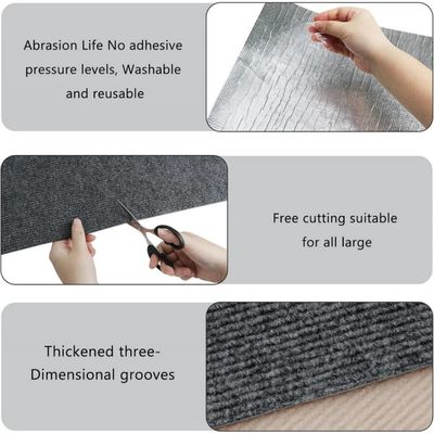 Premium-Kratzmatte Katzen, 30 x 100 cm – selbstklebend abnehmbar – schützt