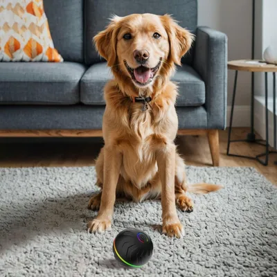 Interaktiver Hundeball – automatischer, wiederaufladbarer, springender Ball