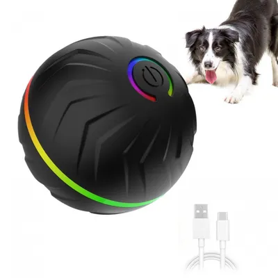 Interaktiver Hundeball – automatischer, wiederaufladbarer, springender Ball