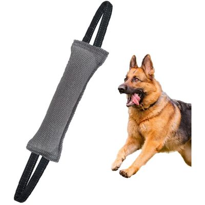 Hundetrainingsspielzeug 58 cm – strapazierfähiger Stoff, grauer Kausnack