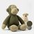 Grün/Beige + Grau, 2er Set