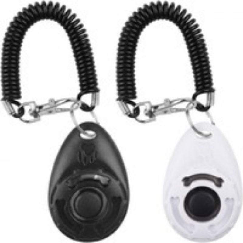 Hundetraining-Clicker mit elastischer Handschlaufe und großem Knopf
