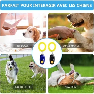 Professioneller Clicker mit Armband für Hunde- und Katzentraining Professioneller Clicker mit Armband für Hunde- und Katzentraining