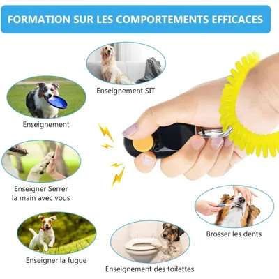 Professioneller Clicker mit Armband für Hunde- und Katzentraining Professioneller Clicker mit Armband für Hunde- und Katzentraining