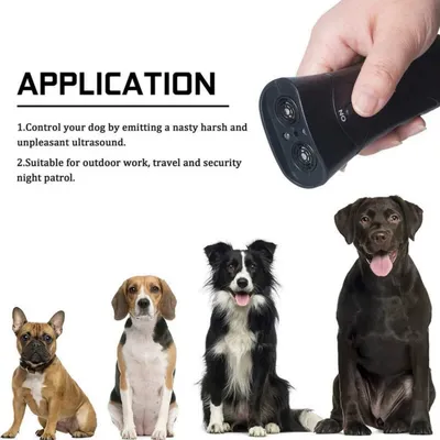 Ultraschall-Hundeabwehrgerät mit zwei Lautsprechern und Infrarotsensor