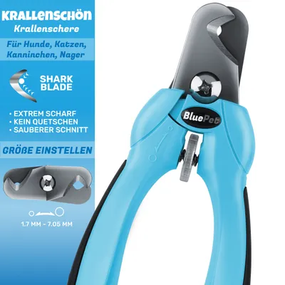 BluePet Profi Krallenschere Verstellbar, Stark für kleine & große Hunde BluePet Profi Krallenschere Verstellbar, Stark für kleine & große Hunde