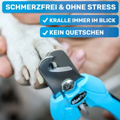 BluePet Profi Krallenschere Verstellbar, Stark für kleine & große Hunde BluePet Profi Krallenschere Verstellbar, Stark für kleine & große Hunde