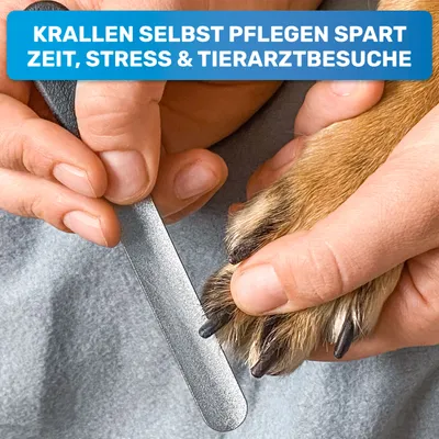 BluePet Krallenfeile & Nagelfeile für Hunde, Katzen und Nager