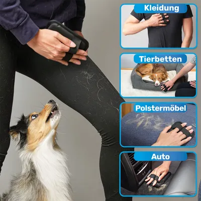 BluePet Fellhandschuh, Tierhaarentferner Handschuh, Fell Magnet Tierhaare