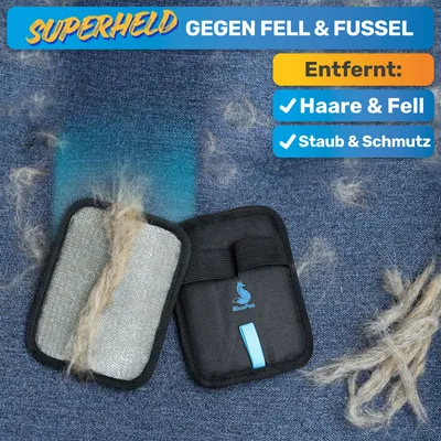 BluePet Fellhandschuh, Tierhaarentferner Handschuh, Fell Magnet Tierhaare