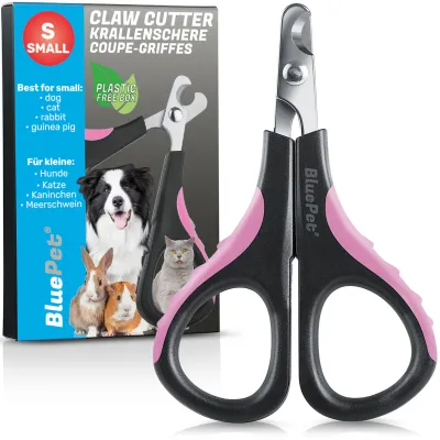 BluePet Krallenschere Mini für kleine Hunde, Katzen, Welpen und Nagetiere
