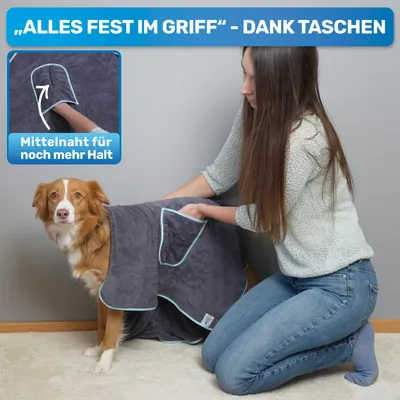 BluePet Hundehandtuch, extra saugstark & schnell trocknend, Handtuch Hund BluePet Hundehandtuch, extra saugstark & schnell trocknend, Handtuch Hund