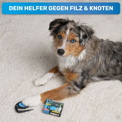 BluePet Entfilzer Entfilzungsmesser bei festen Knoten für Hunde & Katzen
