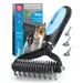 BluePet Unterwollbürste, Langhaar Unterfellbürste, Bürste für Hund & Katze