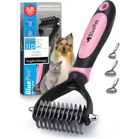 BluePet Hundebürste & Katzenbürste, Unterwollbürste Langhaar Hund & Katze
