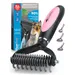 BluePet Unterwollbürste, Langhaar Unterfellbürste, Bürste für Hund & Katze