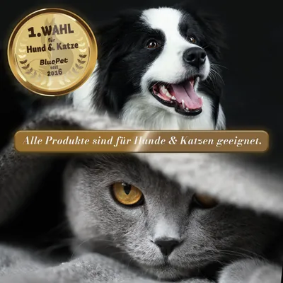 BluePet Unterwollbürste, Langhaar Unterfellbürste, Bürste für Hund & Katze