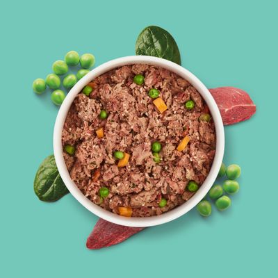 Nutriment Frischemenü Pferd, Spinat & Erbsen – Gesundes Futter für Hunde