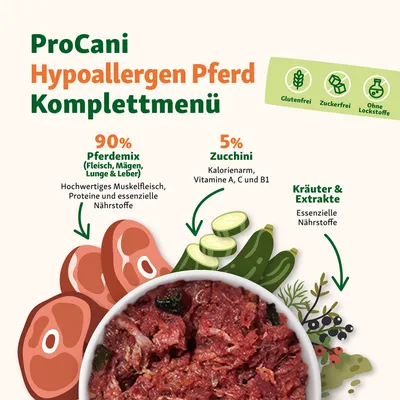 proCani Pferd Menü proCani Pferd Menü