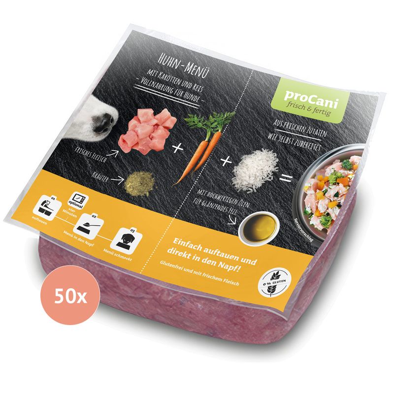 proCani Huhn Menü