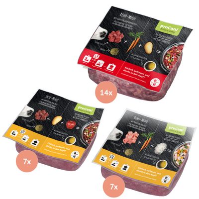 proCani Menü Paket Rind & Geflügel
