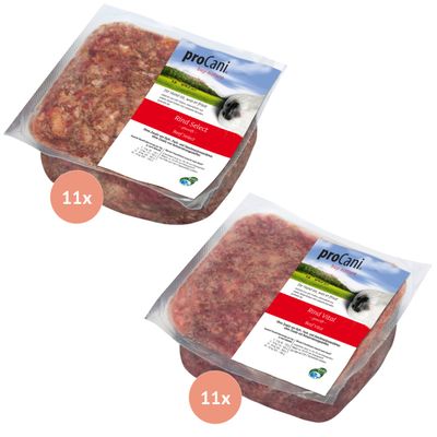 proCani BARF-Paket pur Select + Vital Rind