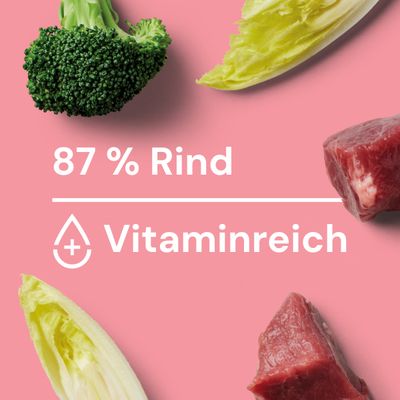 Nutriment Medaillons Rind, Chicorée & Kürbis – Hundefutter schonend gegart