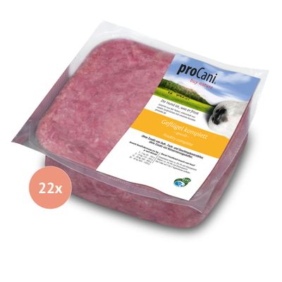 proCani Geflügel komplett 22 x 500 g