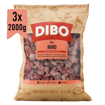 DIBO Frostfutter Rindfleisch 3 x 2 kg