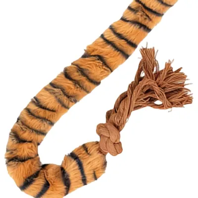 Seil-Plüsch-Tier 64 cm - quietscht, Zahnung, für alle Hunde