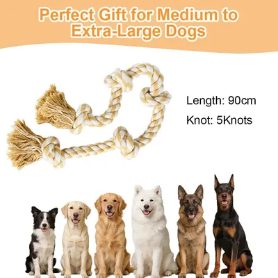 XXL-Knotenseil 89 cm - indestructible, für große Hunde