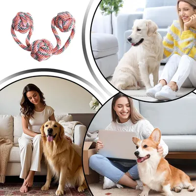 Schwerlast-Seil-Kauspielzeug - Zahnreinigung, für große Hunde