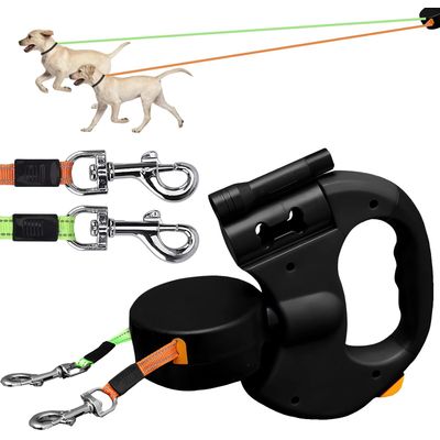 3 m lange Doppel-Einziehleine, 360°-LED, 30 LB
