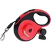 Laisse rétractable 8m 50kg LED rouge