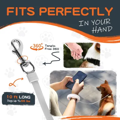 Laisse rétractable mains libres 3m 360° orange Laisse rétractable mains libres 3m 360° orange