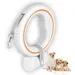 Laisse rétractable mains libres 3m 360° orange