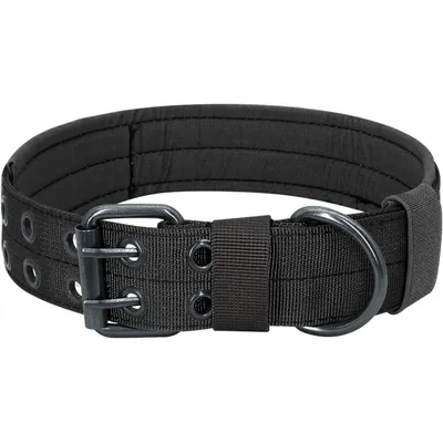HausPets Hundehalsband Nylon Schwarz XL Patch Training HausPets Hundehalsband Nylon Schwarz XL Patch Training