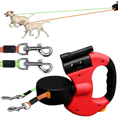 Doppelte Rollleine, 3 m, 360°, LED, 30 lbs Doppelte Rollleine, 3 m, 360°, LED, 30 lbs