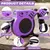 Laisse rétractable 4 9m lampe LED rechargeable violet Laisse rétractable 4 9m lampe LED rechargeable violet