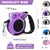 Laisse rétractable 4 9m lampe LED rechargeable violet Laisse rétractable 4 9m lampe LED rechargeable violet